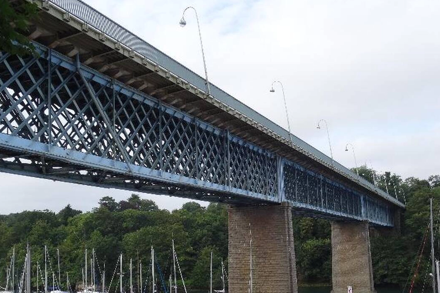 travaux conduite eau sur le pont de douarnenez Douarnenez Communauté eau assainissement