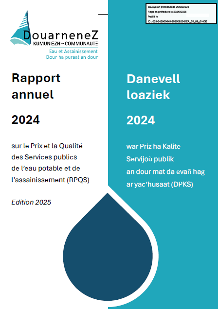 couverture RPQS 2024 Douarnenez Communauté eau assainissement 1